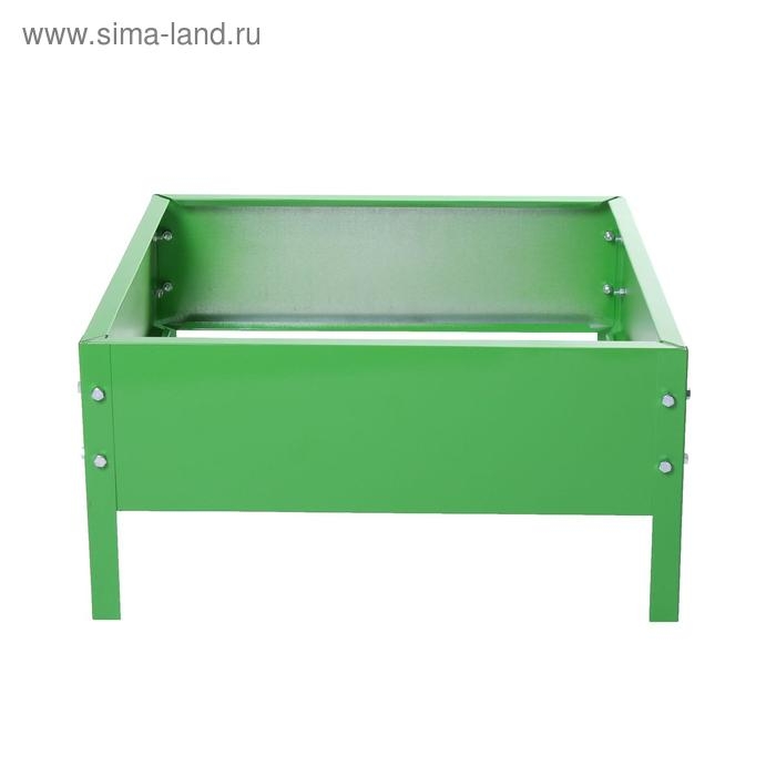 Клумба оцинкованная, 50 × 50 × 15 см, ярко-зелёная, Greengo Клумба оцинкованная, 50 × 50 × 15 см, ярко-зелёная, Greengo