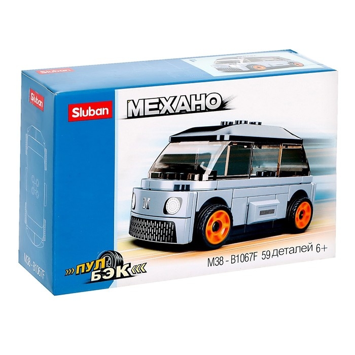 Конструктор Механо &laquo;Минивен&raquo;, инерция, 59 деталей