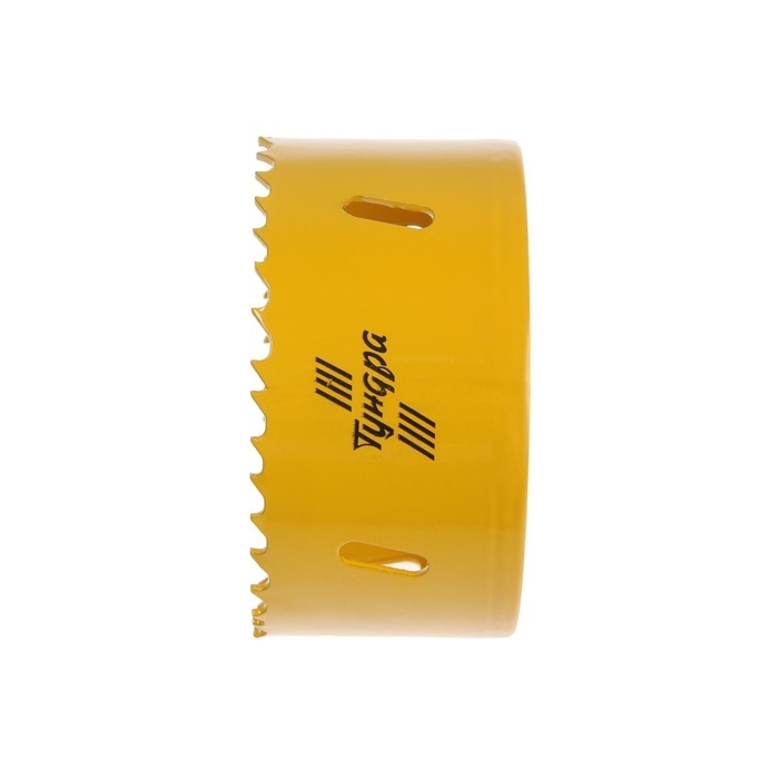 Коронка биметаллическая ТУНДРА, 86 мм, M16 с дополнительной фиксацией Коронка биметаллическая ТУНДРА, 86 мм, M16 с дополнительной фиксацией