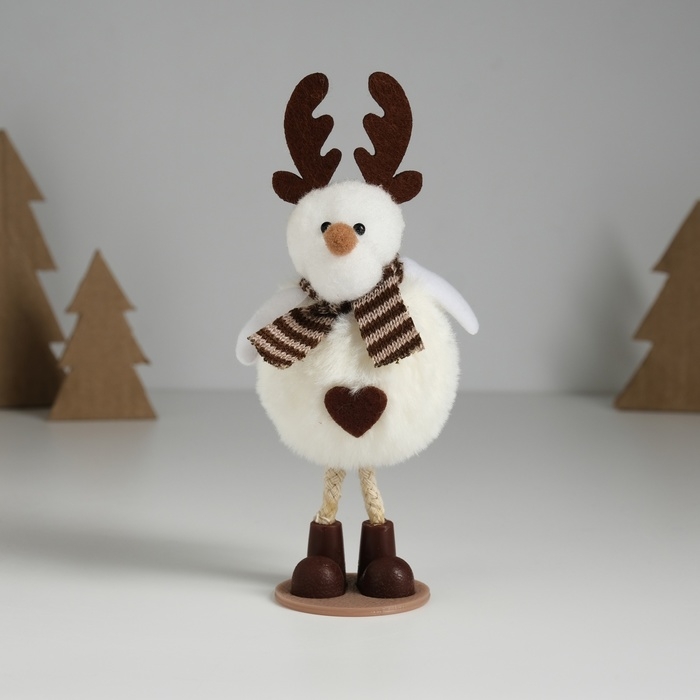 Сувенир текстиль  Сувенир текстиль "Олень с сердечком, в шарфике" 6х7,3х17 см