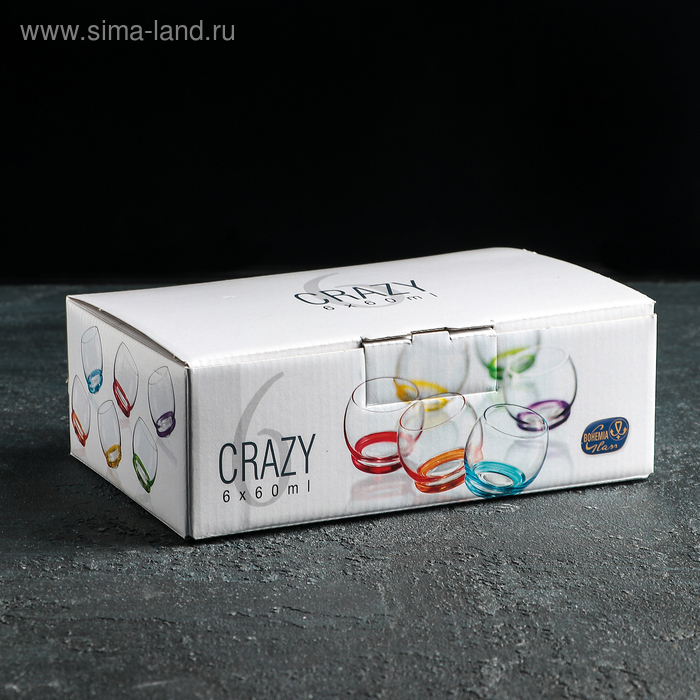 Набор стопок «Крейзи», 60 мл, 6 шт Набор стопок «Крейзи», 60 мл, 6 шт