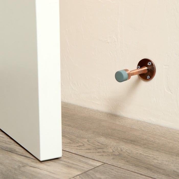 Упор дверной U106AС, Н=75 мм; d=36, цвет медь Упор дверной U106AС, Н=75 мм; d=36, цвет медь