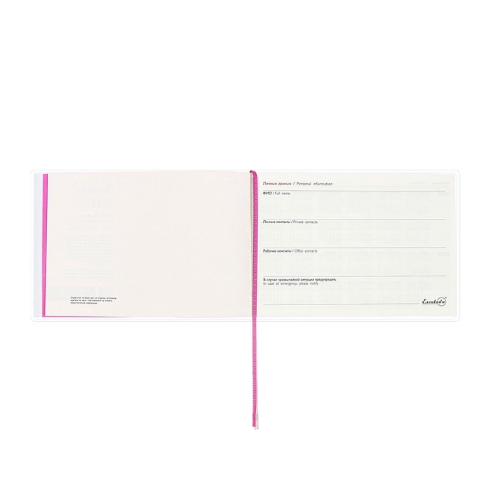 Еженедельник датир 2025г 180х127мм мягк обл ПВХ 64л ESCALADA ЗМЕЯ МАЛИНОВАЯ, кр бл 70 г/м² Еженедельник датир 2025г 180х127мм мягк обл ПВХ 64л ESCALADA ЗМЕЯ МАЛИНОВАЯ, кр бл 70 г/м²