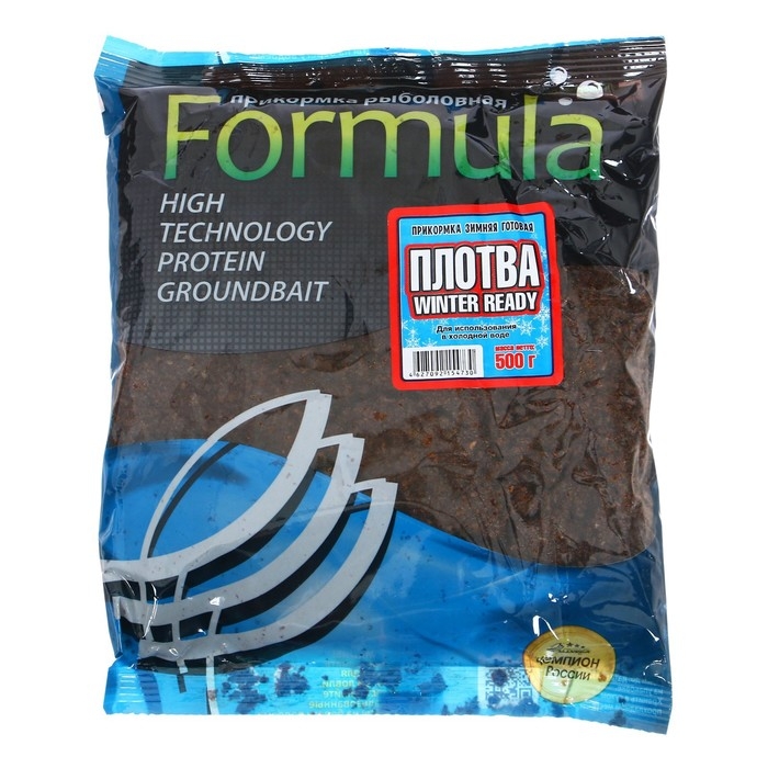 Прикормка зимняя готовая ALLVEGA, Formula Winter Ready, 500 г, плотва Прикормка зимняя готовая ALLVEGA, Formula Winter Ready, 500 г, плотва