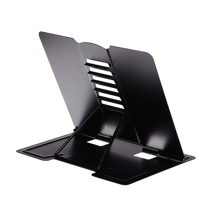 Подставка для книг СТАММ, металлическая, регулируемый угол наклона, чёрная Подставка для книг СТАММ, металлическая, регулируемый угол наклона, чёрная