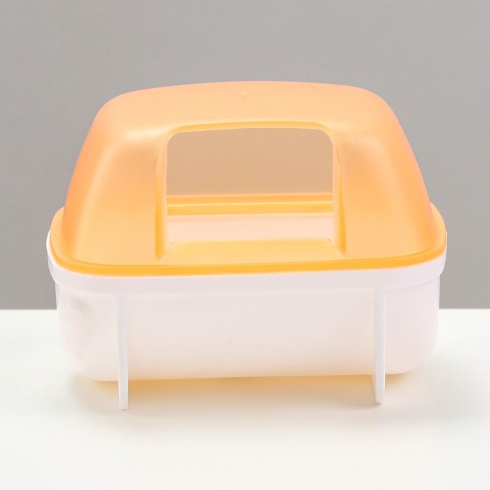 Туалет для грызунов Туалет для грызунов "Пижон", 10,2 х 7,2 х 7,2 см, жёлтый