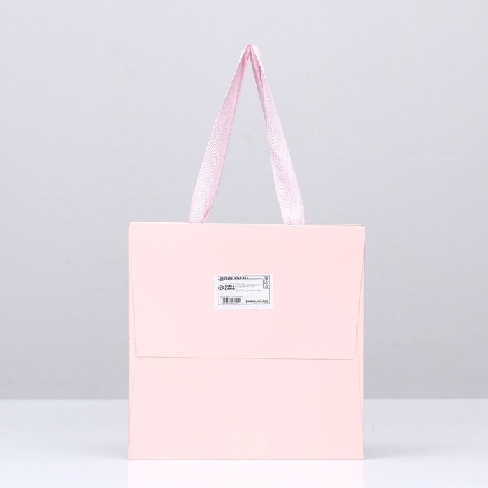Пакет крафт с квадратным дном и окном 20 Х 20 Х 20 см Розовый, 1шт Пакет крафт с квадратным дном и окном 20 Х 20 Х 20 см Розовый, 1шт