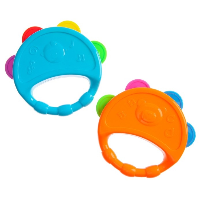 Погремушка «Бубен», цвет МИКС, Крошка Я Погремушка «Бубен», цвет МИКС, Крошка Я