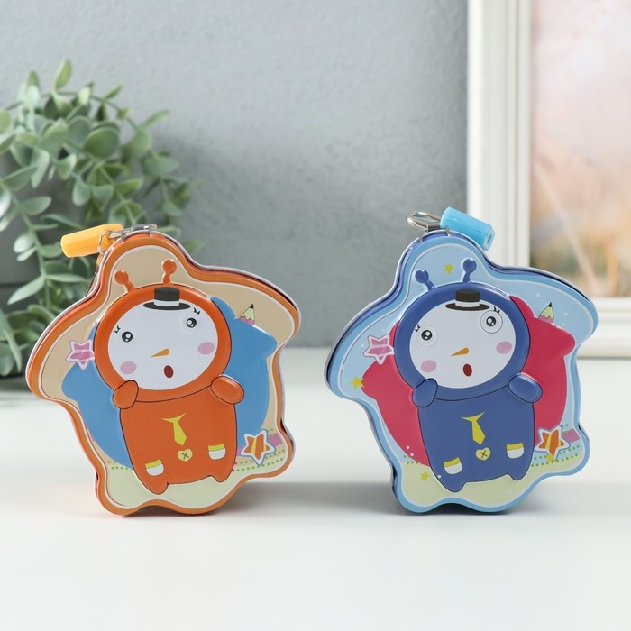 Копилка металл Копилка металл "Забавный пришелец" МИКС 5,5х9,5х10 см