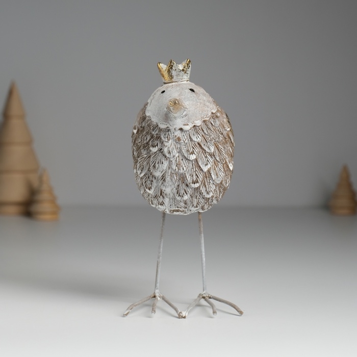 Сувенир полистоун Сувенир полистоун "Птица с длинным клювом, в короне" 14х7х15 см