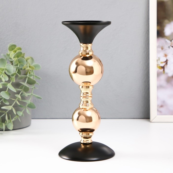 Подсвечник металл на 1 свечу d=7,5 см Подсвечник металл на 1 свечу d=7,5 см "Амани" 10х10х22,5 см