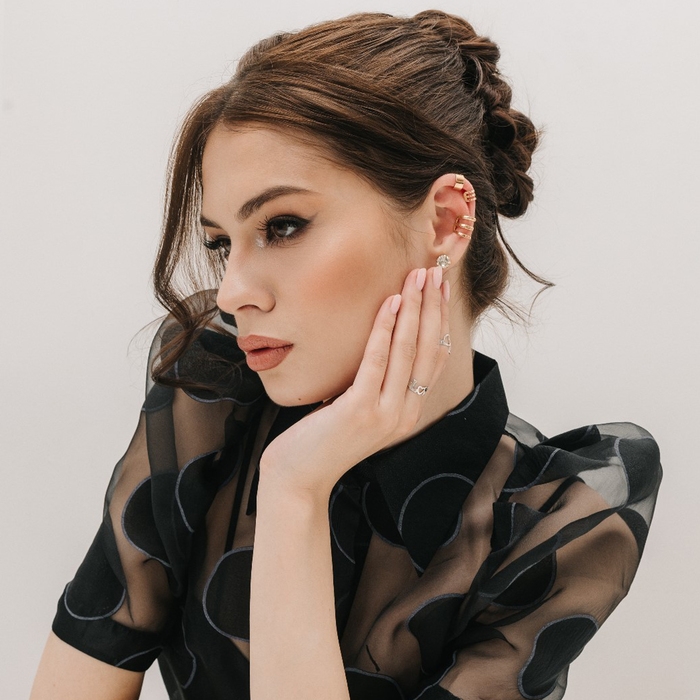 Серьги «Каффы» набор 3 шт., классика, цвет золото Серьги «Каффы» набор 3 шт., классика, цвет золото