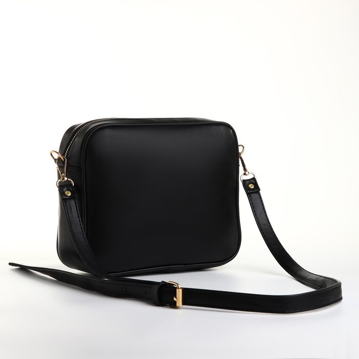 Сумка женская через плечо TEXTURA, маленького размера, цвет чёрный Сумка женская через плечо TEXTURA, маленького размера, цвет чёрный