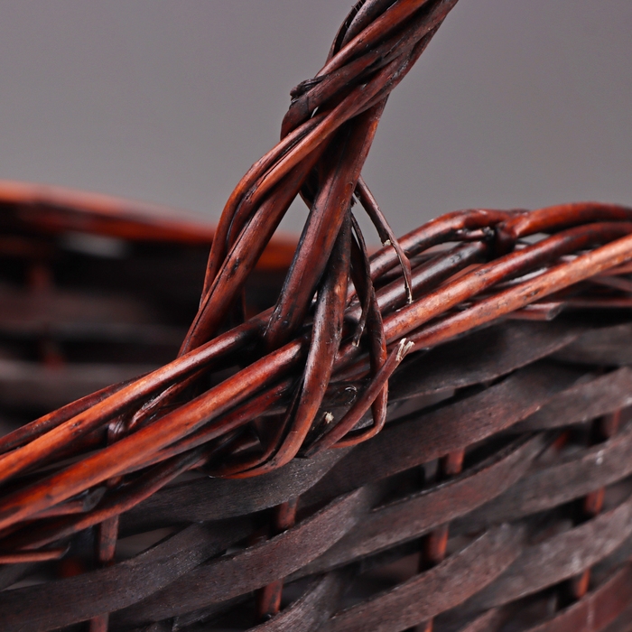 Набор корзин из 2 шт, 39х25х19/33 см, коричневый, ива Набор корзин из 2 шт, 39х25х19/33 см, коричневый, ива