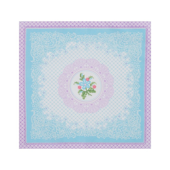 Платки носовые женские Этель  Платки носовые женские Этель "Нежность" 30*30 см, (набор 12 шт), рис. МИКС,100% хл