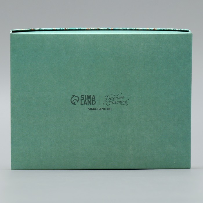 Коробка подарочная новогодняя складная «С Новым годом!», шары, 16.5 х 12.5 х 5 см, Новый год