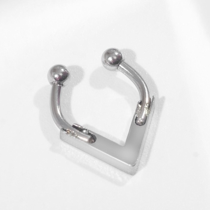 Пирсинг в нос (фейк для септума) «Треугольник», цвет серебро Пирсинг в нос (фейк для септума) «Треугольник», цвет серебро