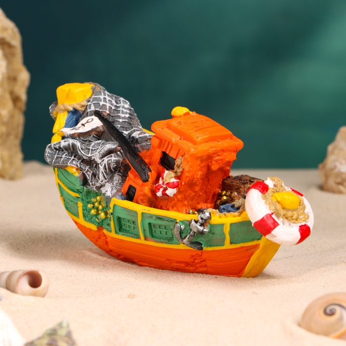 Корабль сувенирный  Корабль сувенирный "Рыбацкое судно" 16*7*7см