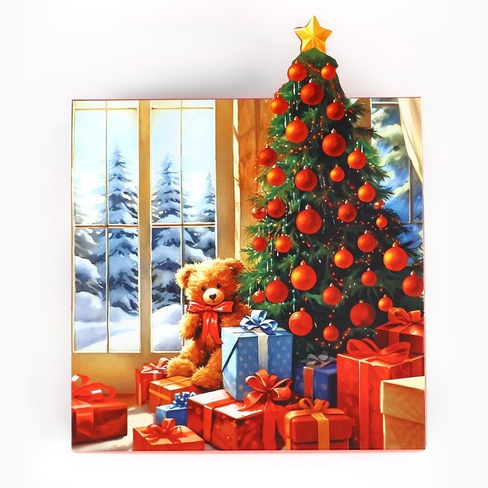 Коробка подарочная новогодняя складная «Сказочного Нового года», 15 х 15 х 8 см, Новый год