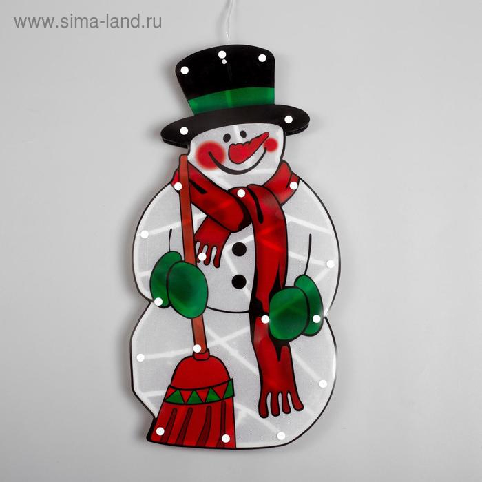 Светодиодная фигура «Снеговик» 23 × 43 см, пластик, 220 В, свечение мульти (RG/RB) Светодиодная фигура «Снеговик» 23 × 43 см, пластик, 220 В, свечение мульти (RG/RB)