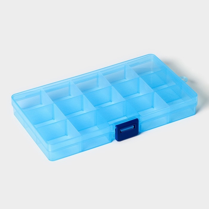 Органайзер для хранения RICCO, со съёмными ячейками, 15 ячеек, 17,5×10×2,2 см, цвет МИКС