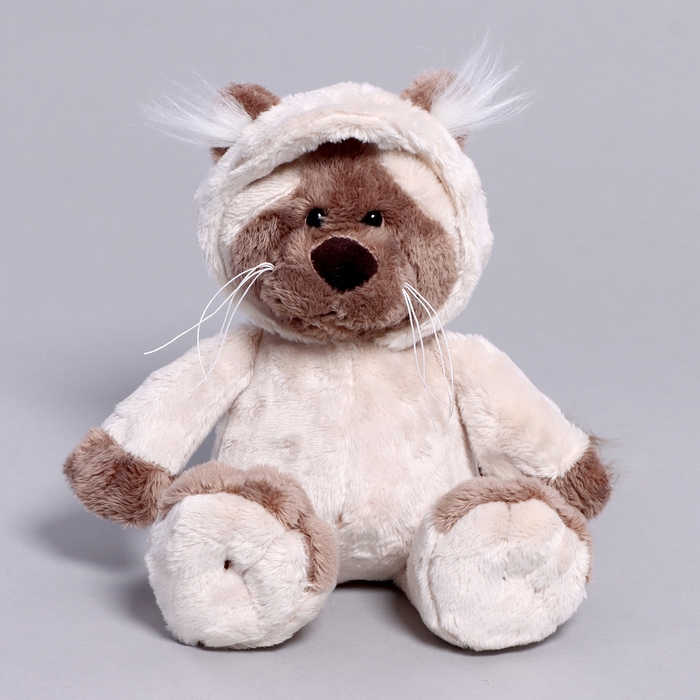 Мягкая игрушка «Котик» в костюме, 25 см, цвет бежевый Мягкая игрушка «Котик» в костюме, 25 см, цвет бежевый