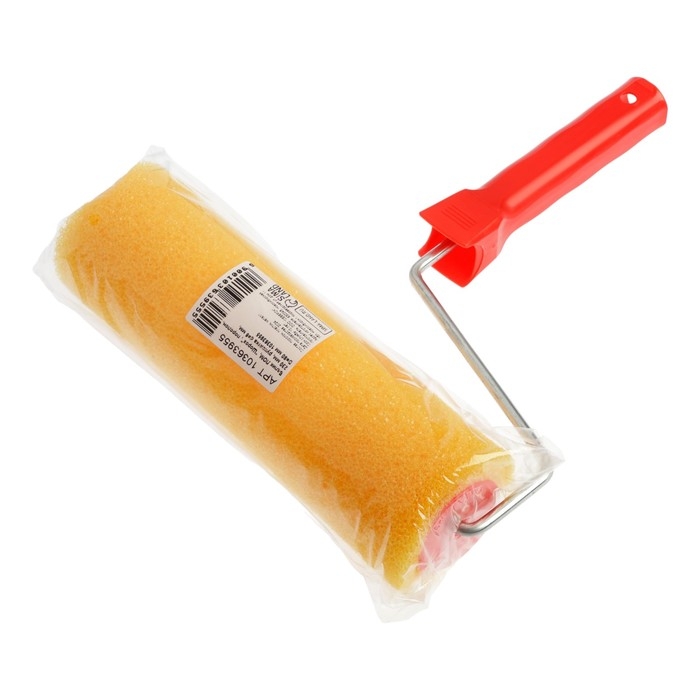 Валик ЛОМ,  Валик ЛОМ, "Шорох", поролон, 230 мм, рукоятка d=6 мм, D=80 мм