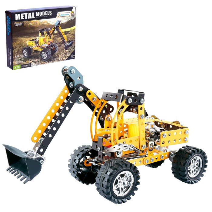 Конструктор металлический «Экскаватор», 256 деталей Конструктор металлический «Экскаватор», 256 деталей