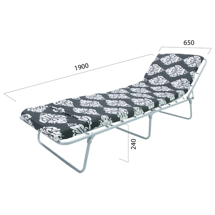 Раскладушка  Раскладушка "Пушинка" мягкая, 190 х 65 х 24, макс. нагрузка 80 кг