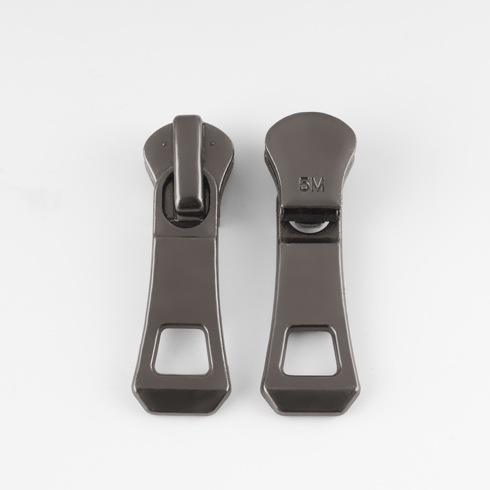 Бегунок автоматический для металлической молнии, №5, 10 шт, цвет чёрный никель Бегунок автоматический для металлической молнии, №5, 10 шт, цвет чёрный никель