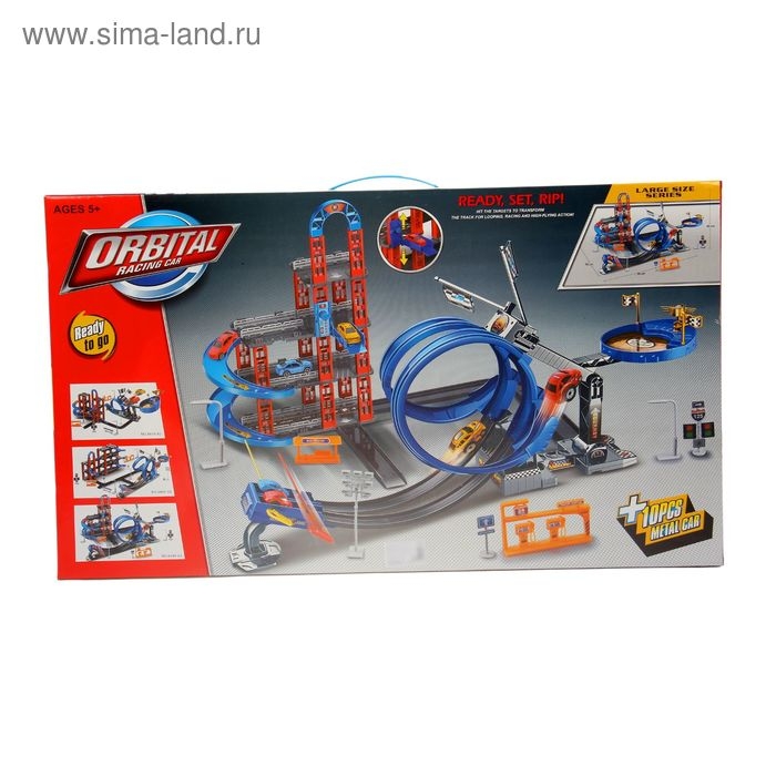 Автотрек-парковка «Мега Паркинг», с запуском, 2 в 1, с 10 машинами Автотрек-парковка «Мега Паркинг», с запуском, 2 в 1, с 10 машинами