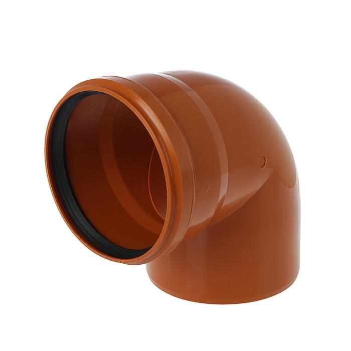 Отвод канализационный FLEXTRON, наружный, d=160, 90° Отвод канализационный FLEXTRON, наружный, d=160, 90°