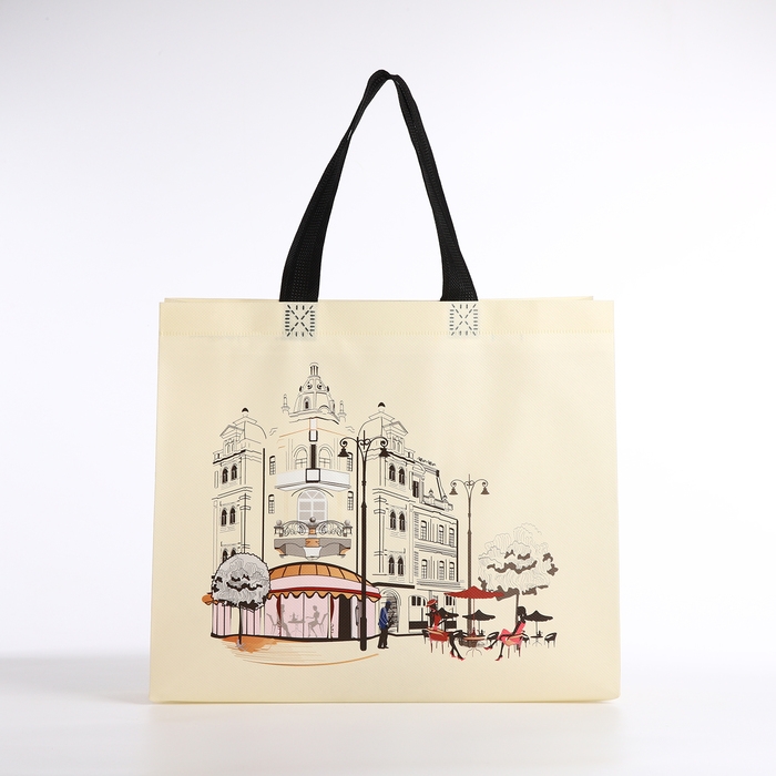 Сумка хозяйственная без застёжки, цвет бежевый Сумка хозяйственная без застёжки, цвет бежевый