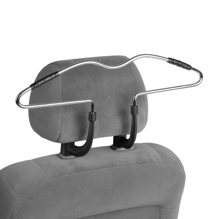 Плечики с креплением на подголовник, хром Плечики с креплением на подголовник, хром