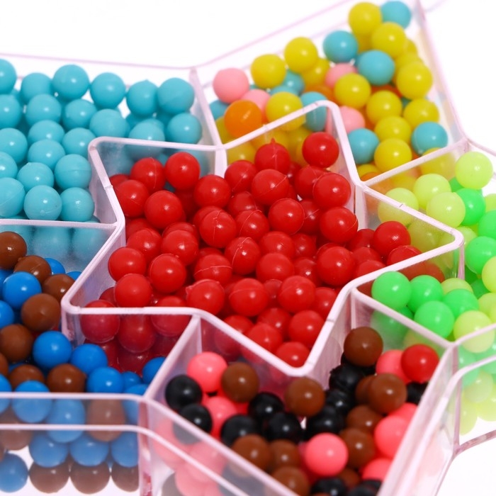 Аквамозаика «Звезда», 8 трафаретов, 700 шариков Аквамозаика «Звезда», 8 трафаретов, 700 шариков