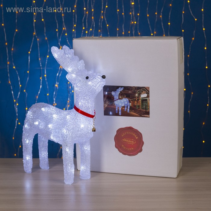 Светодиодная фигура «Оленёнок гордый» 30 × 40 × 11 см, акрил, 40 LED, 220 В, свечение белое Светодиодная фигура «Оленёнок гордый» 30 × 40 × 11 см, акрил, 40 LED, 220 В, свечение белое