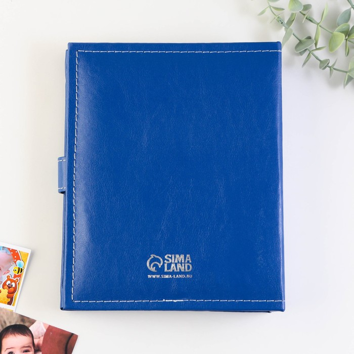 Фотоальбом на 200 фото с 2 местами под фото на обложке Фотоальбом на 200 фото с 2 местами под фото на обложке "Наше чудо", экокожа