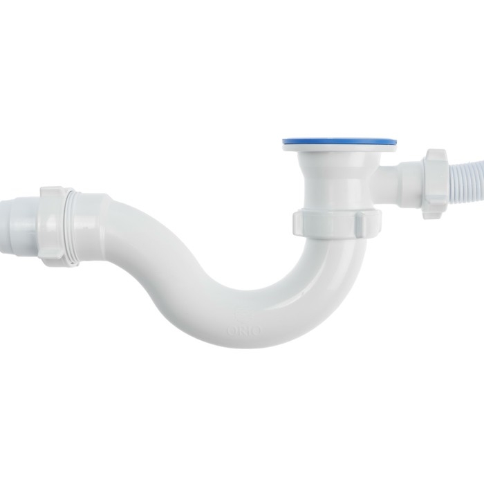 Сифон для ванны ORIO А-70089, 1 1/2 Сифон для ванны ORIO А-70089, 1 1/2"х40 мм, с пластик. решеткой d=70 мм, с гофрой 40х40/50мм