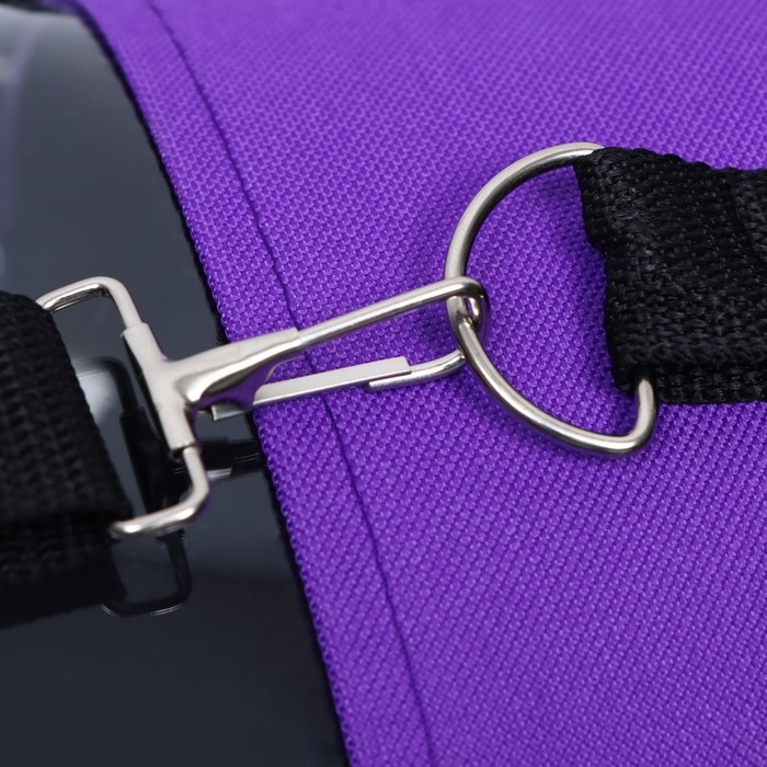 Сумка-переноска с окном  Сумка-переноска с окном "Панорамная", 40 х 25 х 27 см, фиолетовая