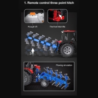 Конструктор «Техно. Фермерский трактор с косилкой», радиоуправляемый, 1675 деталей