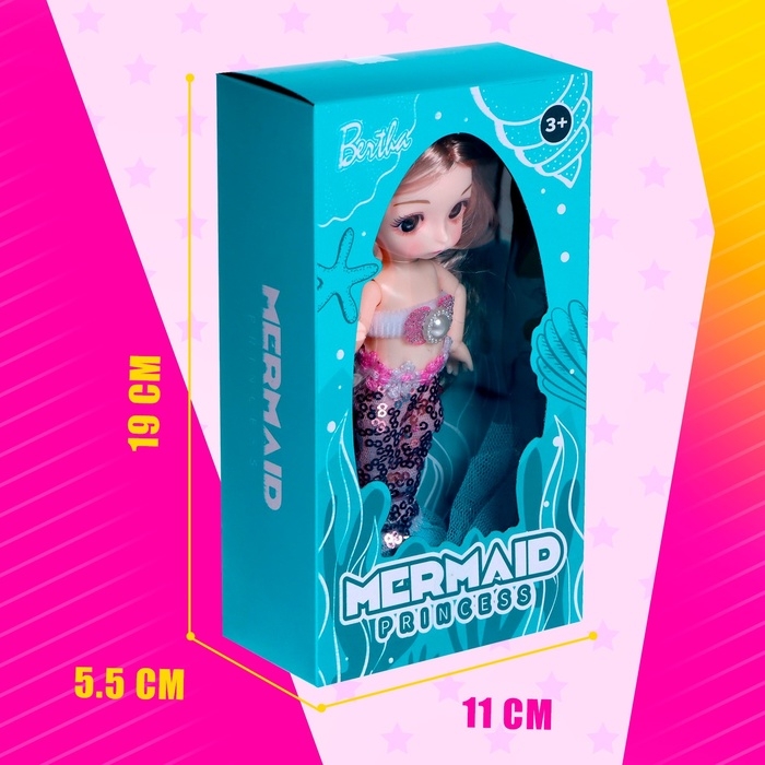 Кукла сказочная шарнирная «Русалка Кира», МИКС Кукла сказочная шарнирная «Русалка Кира», МИКС