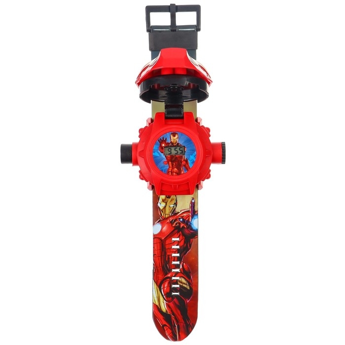 Часы проектор «Железный человек», Мстители, свет Часы проектор «Железный человек», Мстители, свет