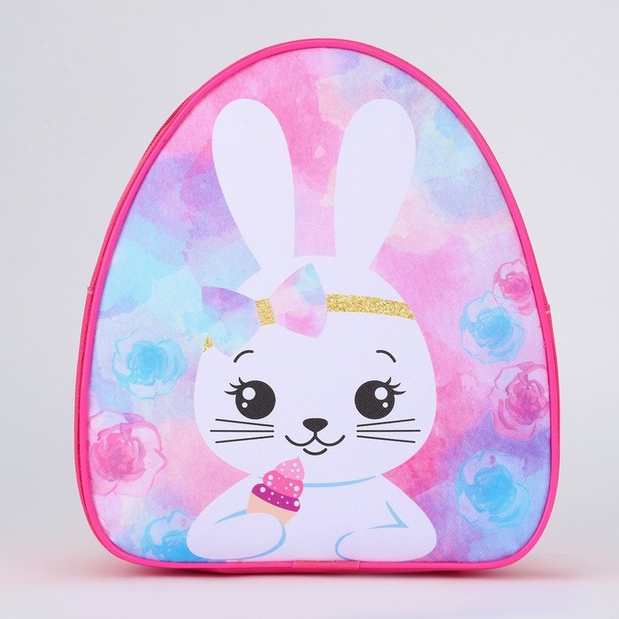 Рюкзак детский для девочки «Зайчик с кексиком», р-р. 23х20,5 см