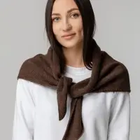 Косынка Dalia, темно-коричневая