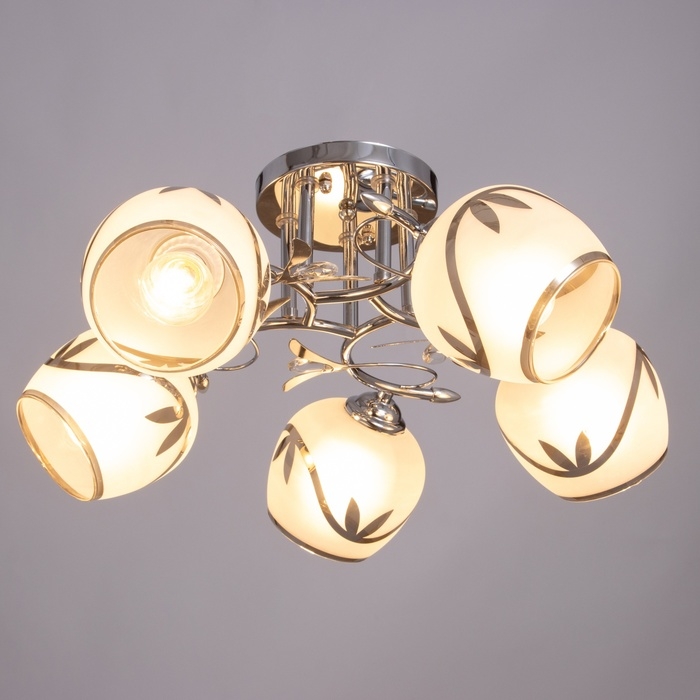 Люстра Люстра "Жаннета" 5х40Вт Е27 Хром МОДЕЛЬ: 2800064