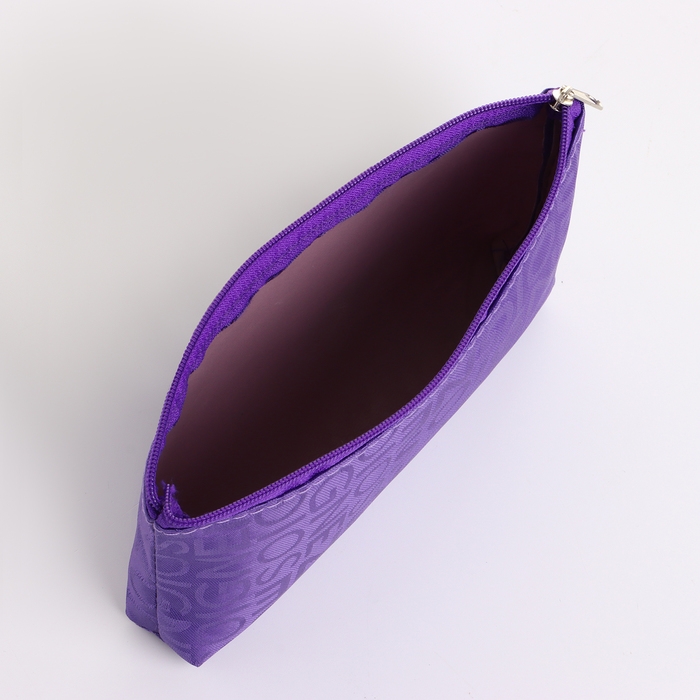 Косметичка на молнии, цвет фиолетовый Косметичка на молнии, цвет фиолетовый