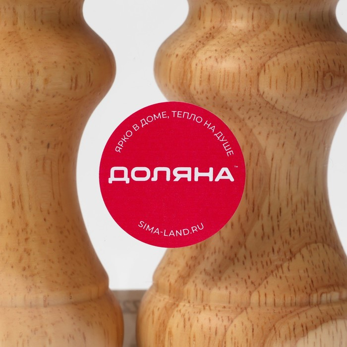 Набор для специй Доляна «Комфорт», 2 предмета: мельница и солонка Набор для специй Доляна «Комфорт», 2 предмета: мельница и солонка