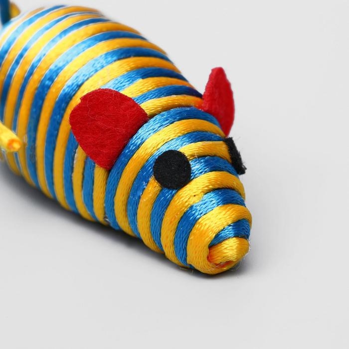 Мышь-погремушка радужная, 7 см, микс цветов Мышь-погремушка радужная, 7 см, микс цветов