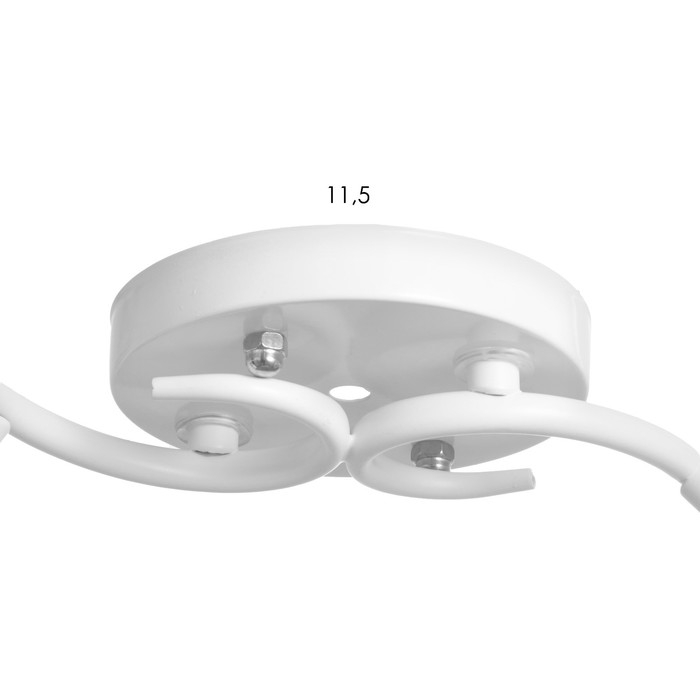 Люстра Люстра "Ава" 2хЕ27 40Вт бело-хромовый 45х26х27 см BayerLux