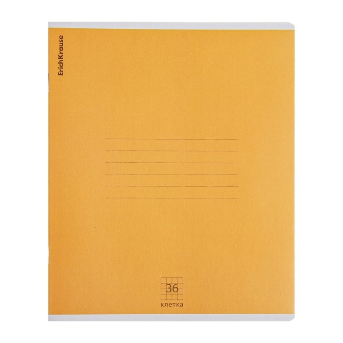 Тетрадь 36 листов в клетку, ErichKrause Nature Colors, обложка мелованный картон, блок офсет 100% белизна, МИКС